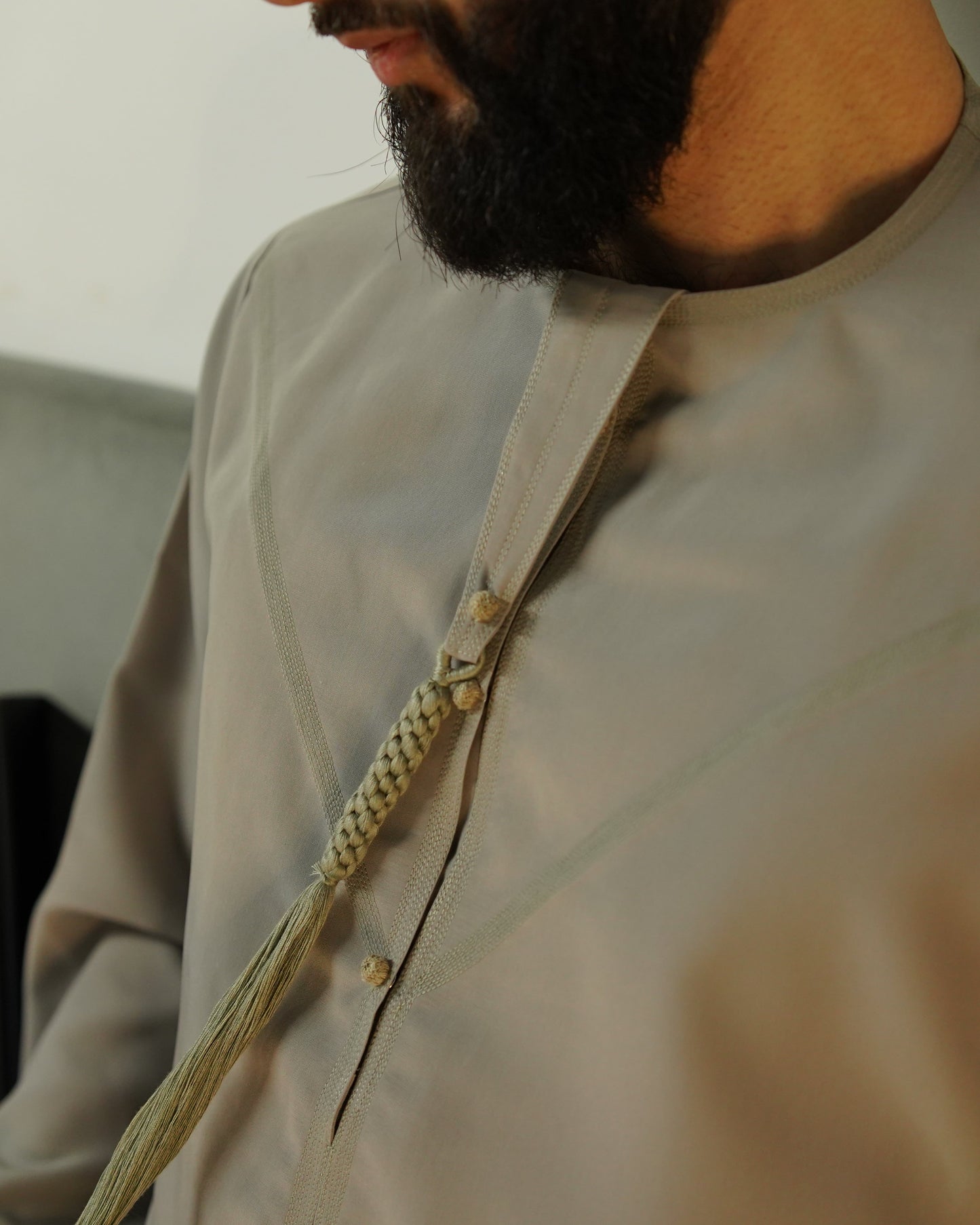 Mint Grey Emarati Thobe