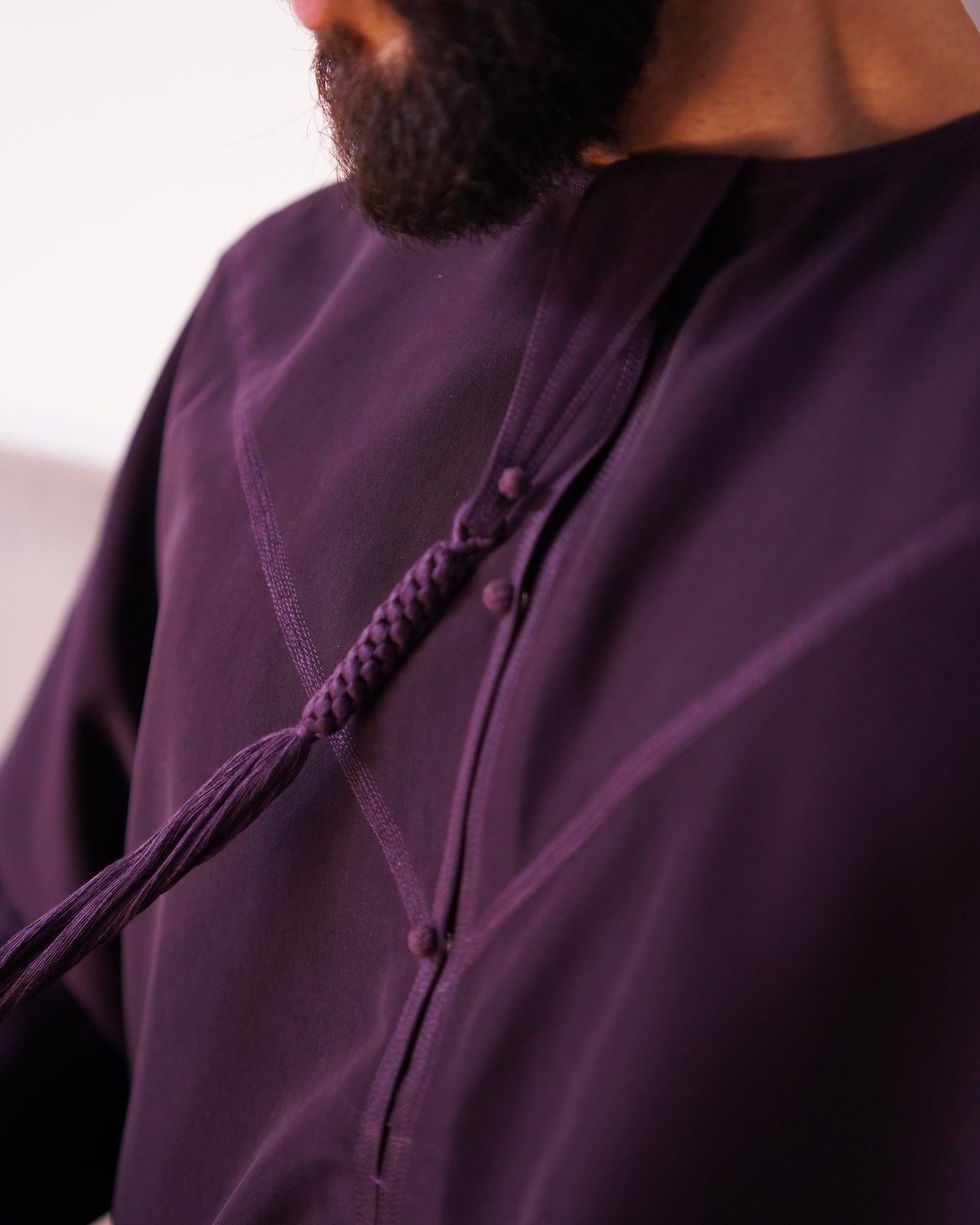 Dark Purple Emarati Thobe