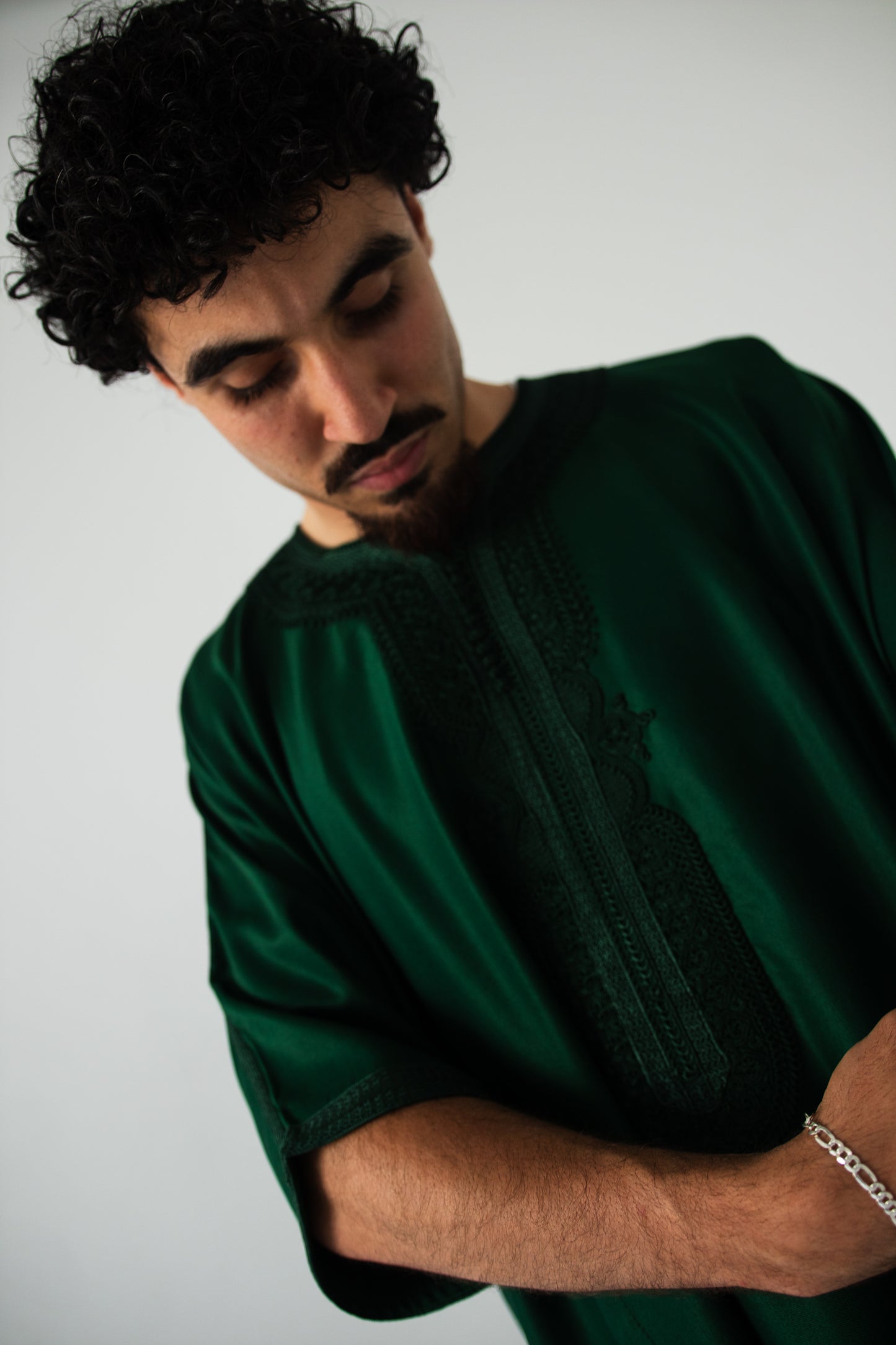 Premium Emerald Moroccan Thobe