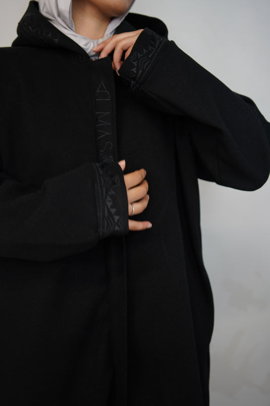 Signature Winter Abaya - Black