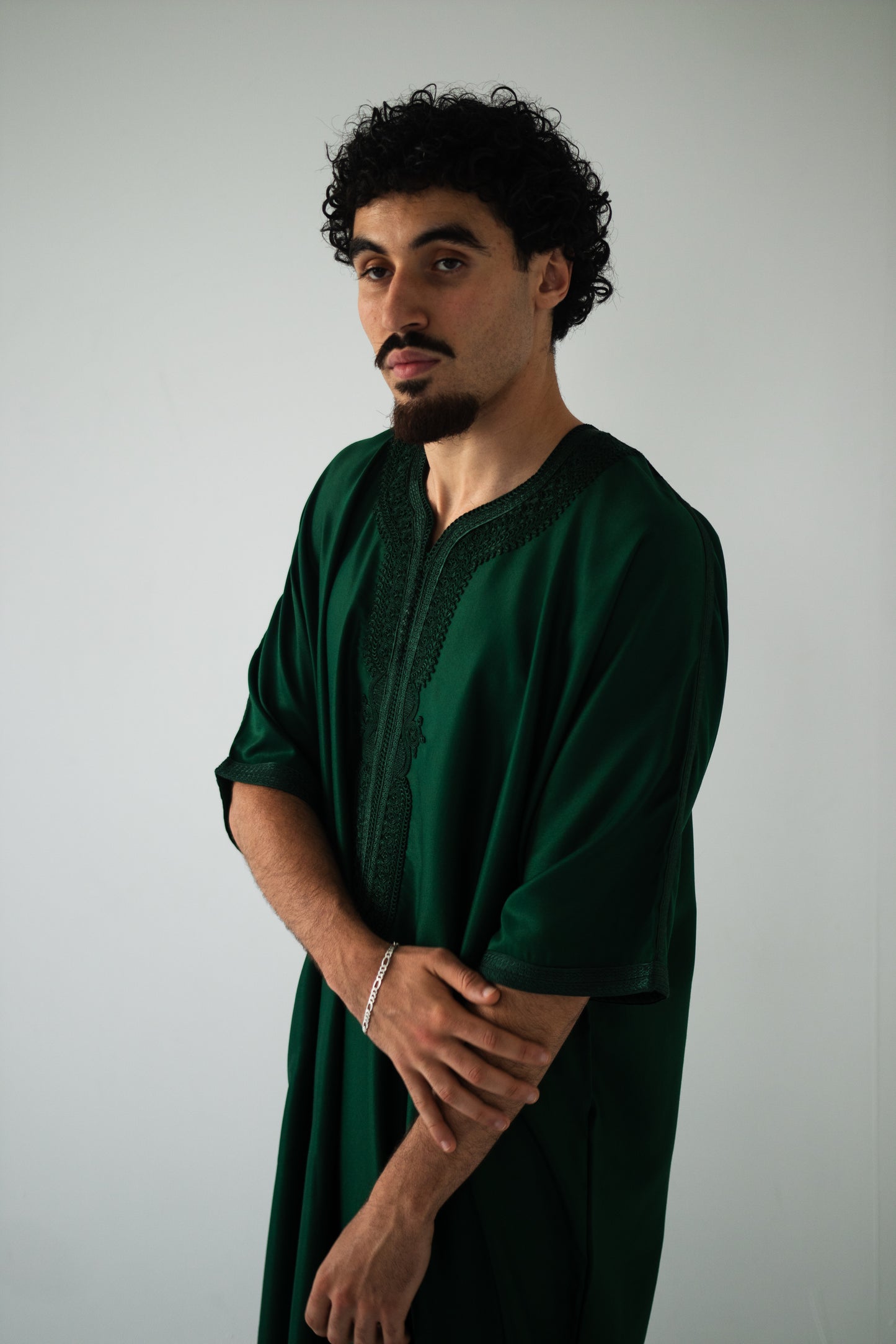 Premium Emerald Moroccan Thobe