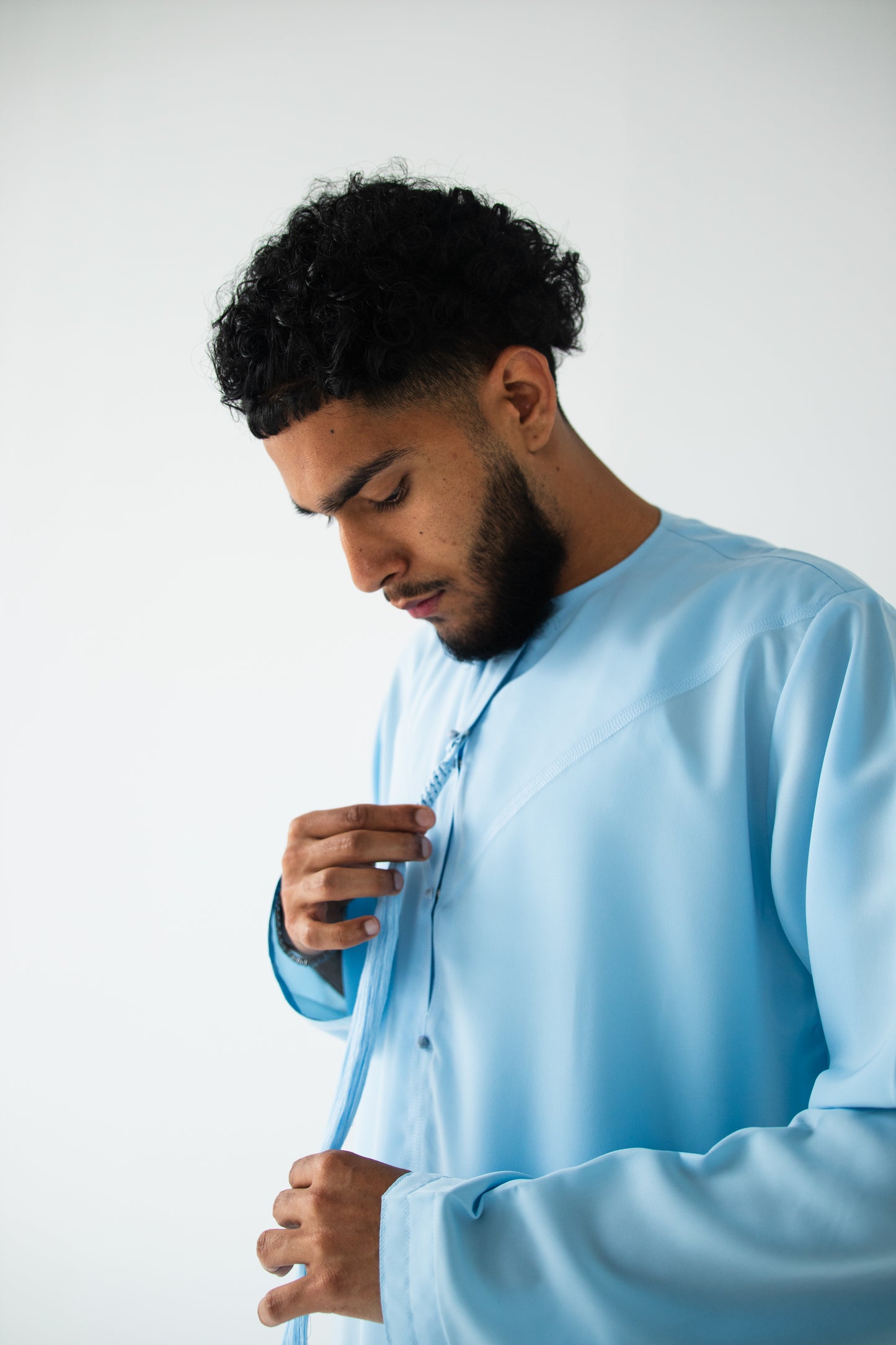 Soft Blue Emarati Thobe