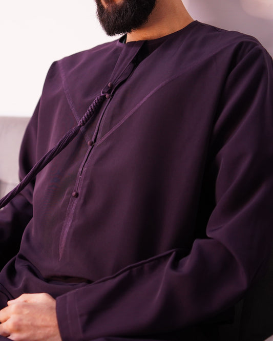 Dark Purple Emarati Thobe