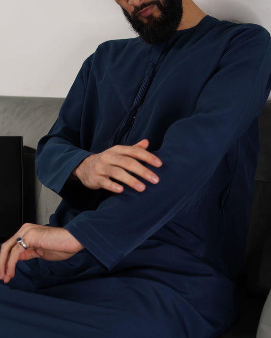 Dark Blue Emarati Thobe