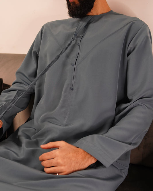 Dusty Blue Emarati Thobe