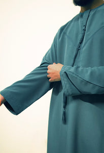 Dusty Blue Emarati Thobe
