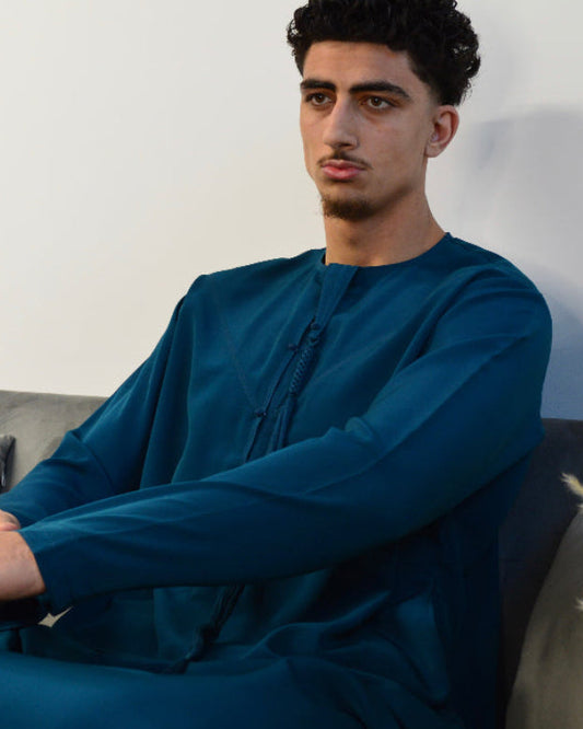 Dark Teal Emarati Thobe