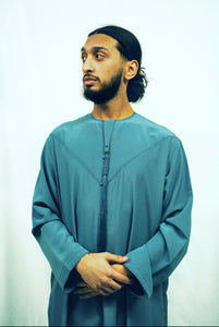 Dusty Blue Emarati Thobe